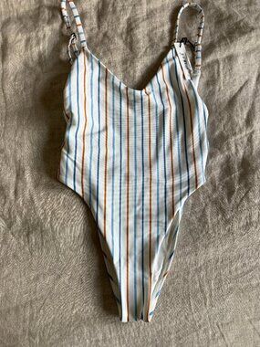Vitamin A Palm Springs Stripe Yasmeen Bodysuit - NWT Size 6
